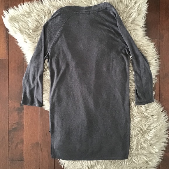 Grey light weight Open Front Sweater - Picture 9 of 10